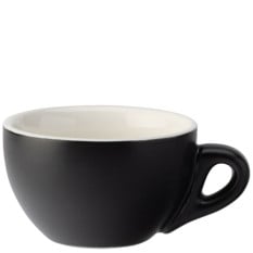 Barista Cappuccino Matt Black Coffee Cup 200ml/7oz (Pack of 12)