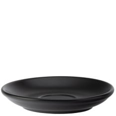 Barista Espresso Matt Black Coffee Saucer 12cm/4.75" (Pack of 12)
