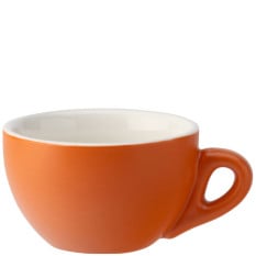 Barista Cappuccino Matt Orange Coffee Cup 200ml/7oz (Pack of 12)