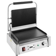 Buffalo Extra Large Single Contact Grill Rib/Flat Plate
