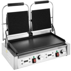 Buffalo Double Contact Grill Ribbed/Flat Plate