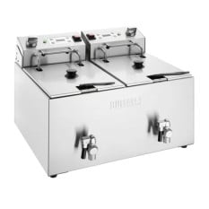 Buffalo Double Electric Fryer with Timer 2 x 8 Litre