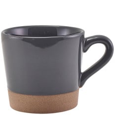 GenWare Kava Dark Grey Stoneware Coffee Cup 340ml/12oz (Pack of 6)