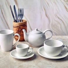 Sereno Porcelain Alto Saucer 12cm (Pack of 6)