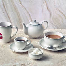 Sereno Porcelain Cirrus Saucer 16cm (Pack of 6)