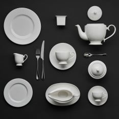 William Edwards Classic White Coupe Tea Saucer For One Saucer 14.5cm/5.5" (Pack of 12)