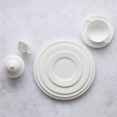William Edwards Classic White President Narrow Rim Plate 17cm/6.5" (Pack of 12)