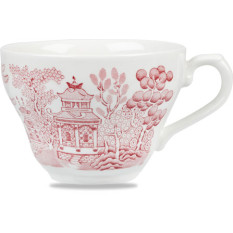 Vintage Prints Cranberry Georgian Tea Cup 7oz