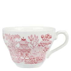 Vintage Prints Cranberry Georgian Tea Cup 7oz