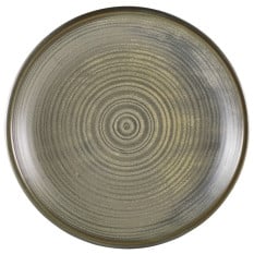 Terra Porcelain Matt Grey Deep Coupe Plate 28cm
