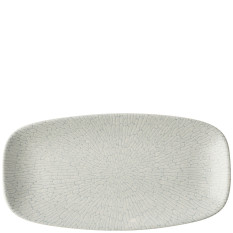Churchill Delta Grey Oblong Plate 29.8x15.3cm/11.75x6" (Pack of 12)