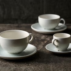 Churchill Inked Delta Grey Cappuccino Coffee Cup 227ml/8oz (Pack of 12)