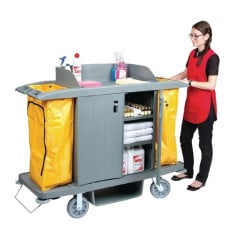 Jantex Housekeeping Trolley with Doors