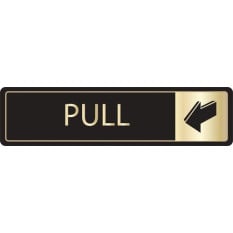 Buzz DM096 Gold On Black Bar Signs 43x178 - Horizontal Pull