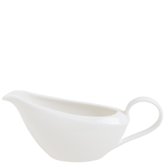 Elevate White Fine China Gravy Boat 250ml/8.5oz (Pack of 6)