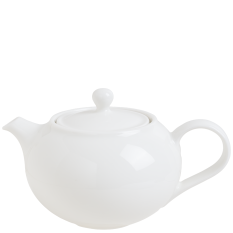 Elevate White Fine China Teapot 400ml/14oz (Pack of 6)