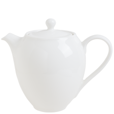 Elevate White Fine China Coffee Beverage Pot 600ml/21oz (Pack of 6)