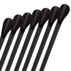Polypropylene Spoon Straws 8 Inch 20cm Black (Pack of 200)