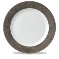 Churchill Bamboo Spinwash Dusk Footed Plate 12 Inch