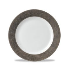 Churchill Bamboo Spinwash Dusk Footed Plate 9.12 Inch