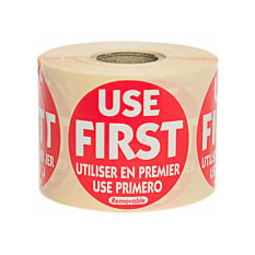 Food Rotation Labels - Use First 50mm (Pack of 500)