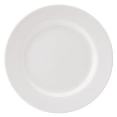 Pure White Wide Rim Plate 20.25cm/8" (Pack of 24)