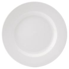 Pure White Wide Rim Plate 22cm/8.5" (Pack of 24)