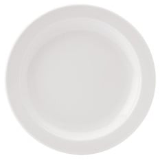 Pure White Narrow Rim Plate 20.6cm/8" (Pack of 36)