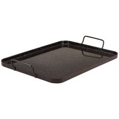 GenWare Black Enamel Tray 34 x 25cm (Pack of 6)