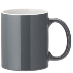 Pure White Straight-Sided Grey Mug 340ml/12oz (Pack of 12)