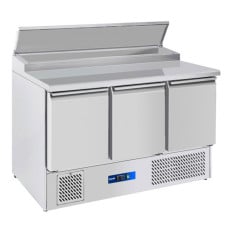 Prodis EC-3PREP 3 Door Prep Table with Topping Well