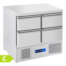 Prodis EC-4DSS 4 Drawer Compact Saladette Counter Flat Top