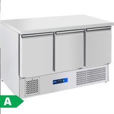Prodis EC-3SS-LE 3 Door Compact Saladette Counter Flat Top