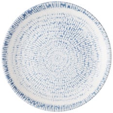 Churchill Inked Cascade Indigo Evolve Coupe Plate 16.5cm/6.5" (Pack of 12)