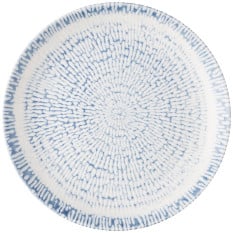Churchill Inked Cascade Indigo Evolve Coupe Plate 22cm/8.67" (Pack of 12)