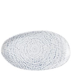 Churchill Inked Cascade Indigo Natural Oblong Platter 26 x 15cm (Pack of 6)