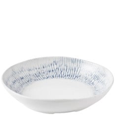 Churchill Inked Cascade Indigo Natural Deep Bowl 25.5cm/10" (Pack of 6)