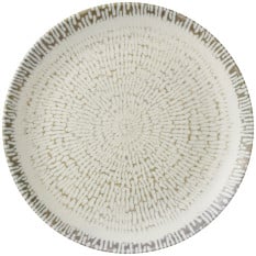 Churchill Inked Cascade Taupe Evolve Coupe Plate 26cm/10.25" (Pack of 12)