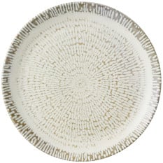 Churchill Inked Cascade Taupe Evolve Coupe Plate 28.8cm/11.25" (Pack of 12)