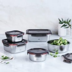 Lacor EcoInox Food Container Set 800/1200/1800ml