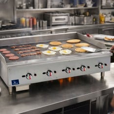 Hurricane Gas Griddle 5 Zone 150cm Steel Plate (Nat or LPG)