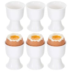 Porcelain Egg Cups White (Pack of 6)