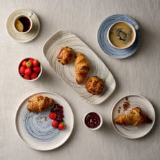 Churchill Inked Elements Coast Chefs Oblong Plate 35.5 x 18.9cm/13.94 x 7.44" (Pack of 6)