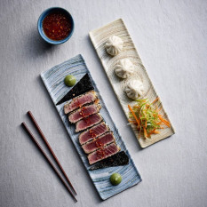 Churchill Inked Elements Coast Tasting Tray Plate 25 x 9cm/9.9 x 3.5" (Pack of 6)