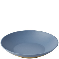 Churchill Emerge Oslo Blue Melamine Shallow Bowl 36cm/14.17" 3.7L/130oz (Pack of 2)