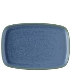 Churchill Emerge Oslo Blue Oblong Plate 22 x 15cm/8.75 x 6" (Pack of 6)