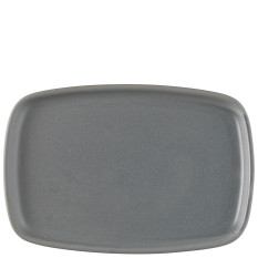 Churchill Emerge Seattle Grey Oblong Plate 22 x 15cm/8.75 x 6" (Pack of 6)