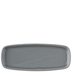 Churchill Emerge Seattle Grey Oblong Plate 25.1 x 10cm/10 x 3.875" (Pack of 6)