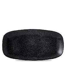 Dudson Evo Origins Midnight Black Oblong Chefs Plate 11.75inch (Pack of 12)