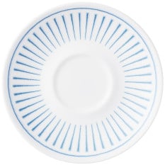 Churchill Inked Era Blue Cafe Cappuccino Saucer 15.6cm/6.25" (Pack of 12)